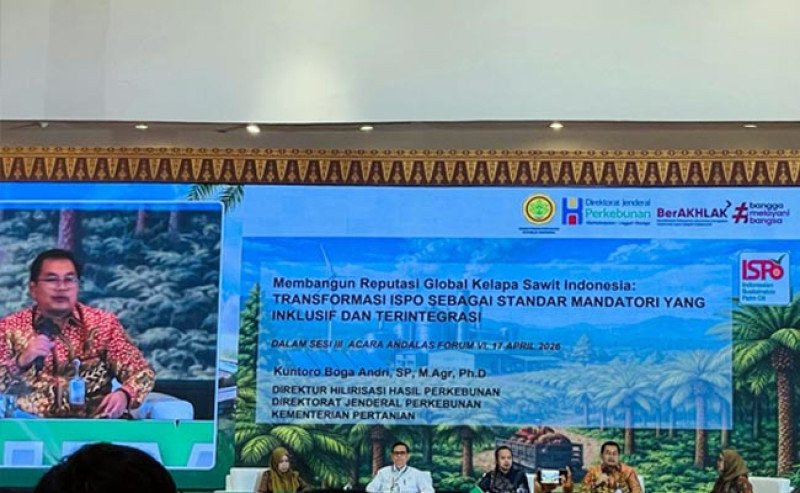 Andalas Forum VI: ISPO Didorong Jadi Standar Global, Indonesia Siap Pimpin Arah Keberlanjutan Sawit