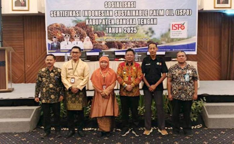 Pemkab Bangka Tengah Gelar Sosialisasi Sertifikasi ISPO untuk Pekebun Sawit