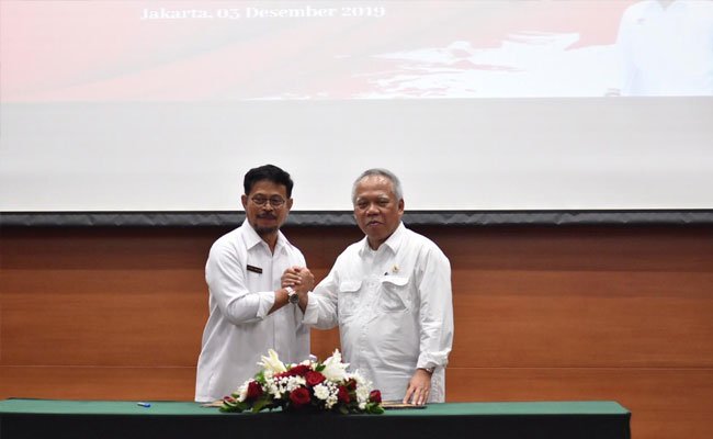 Menteri Pertanian dan Menteri PUPR Sepakati Kerja sama Infrastruktur Pertanian