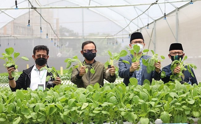 Kunjungi Ponpes Al Ghazaly, Mentan SYL Serukan Kerja Kolaboratif Lawan Covid