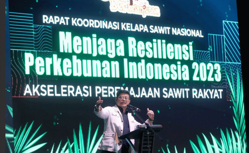 Mentan SYL: Jaga Resiliensi Perkebunan Indonesia 2023 demi Akselerasi PSR