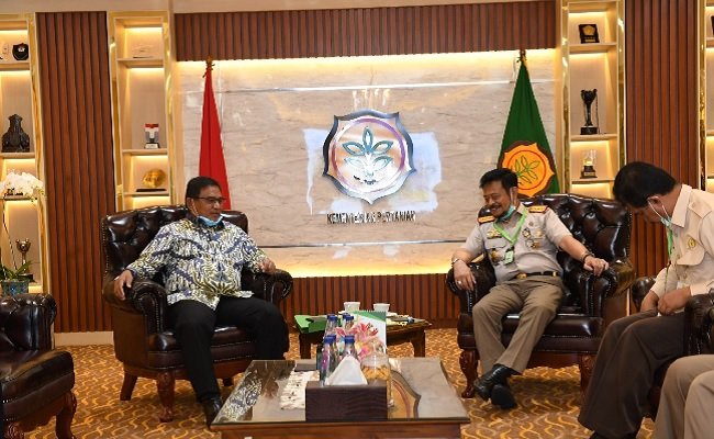 After Meeting with SYL, Vice Regent of Talaud Targeted to Increase the Food Security