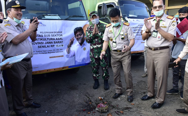 Mentan SYL Lepas Ekspor 6 Komoditas Pertanian Jabar