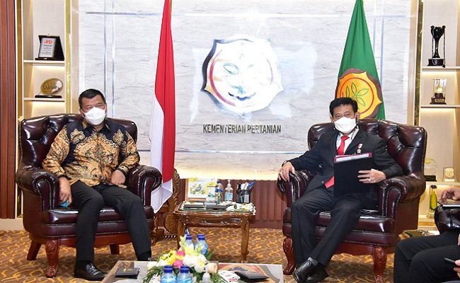 Temui Mentan SYL, Bupati Bulukumba Bahas Program Peningkatan Produksi Hingga Ekspor