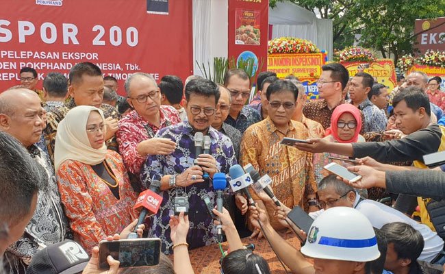 Mentan SYL Lepas Ekspor Produk Peternakan  ke Jepang dan Timor Leste