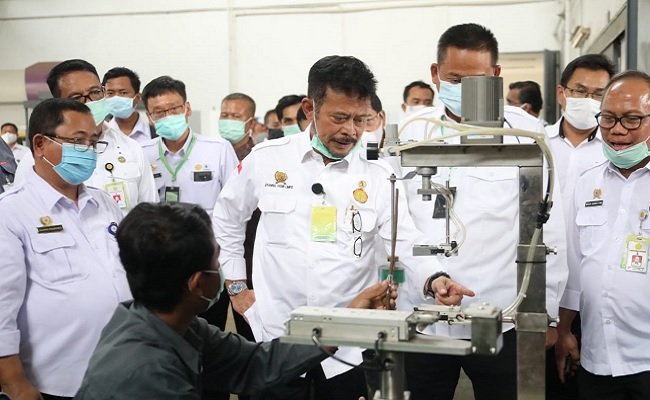 Mentan Syahrul Dorong Mekanisasi Mesin Pertanian