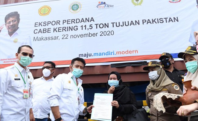 Perdana, Mentan Syahrul Lepas Ekspor Cabai Kering ke Pakistan