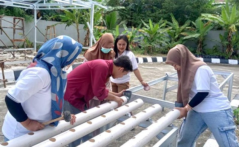 Perempuan Bapas Tanjungpandan Unjuk Ketangguhan di Pelatihan Hidroponik untuk Dukung Ketahanan Pangan